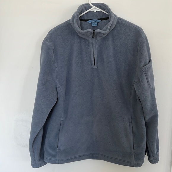 Duluth Trading Company Quarterzip Fleece Jacket Size Large - Picture 1 of 7